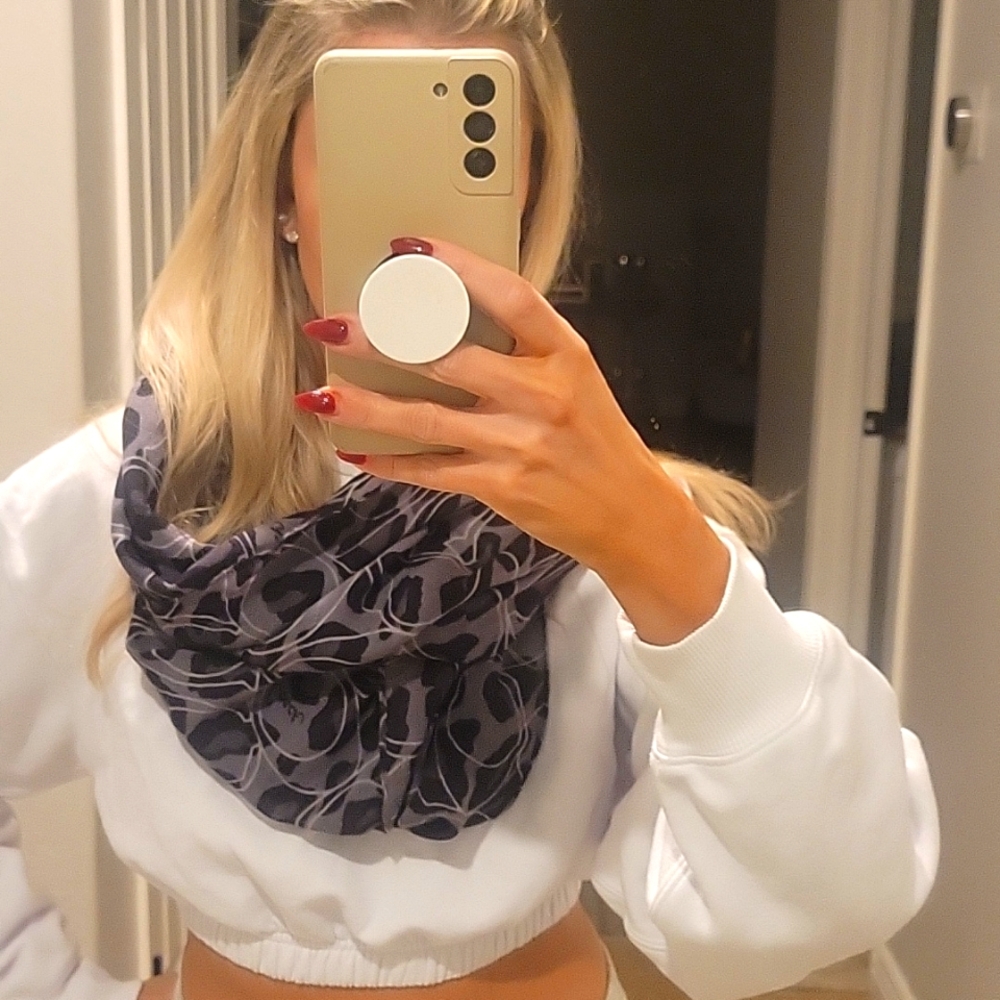 Coach ocelot scarf